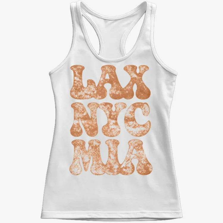Bagoly Bold Retro Typography-Women's Tank Top-Snow