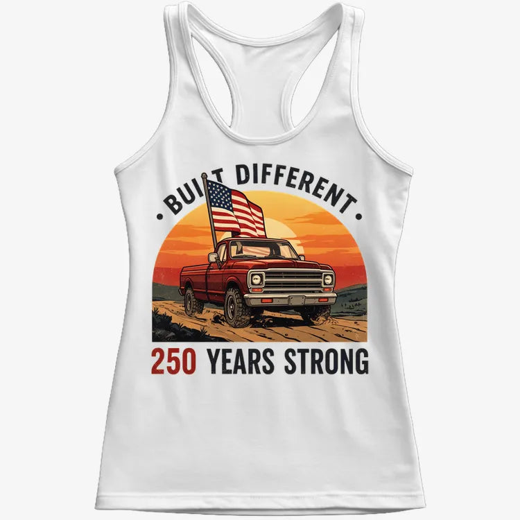 Built Different: 250 Years Strong-Women's Tank Top-Snow