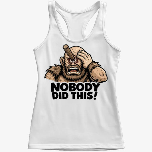Nobody Did This! Polyphemus Cyclops Odyssey Graphic-Women's Tank Top-Snow