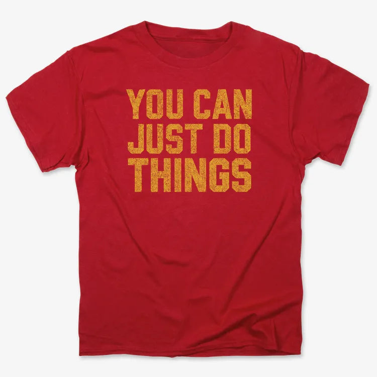 YOU CAN JUST DO THINGS-Men's T-Shirt-Red
