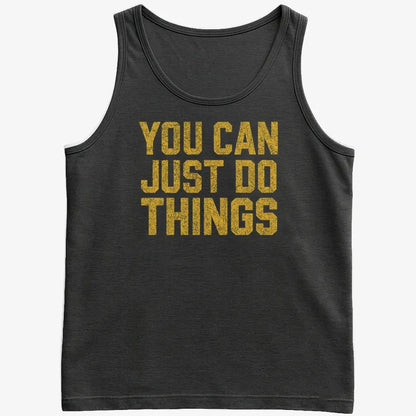 YOU CAN JUST DO THINGS-Men's Tank Top-Black