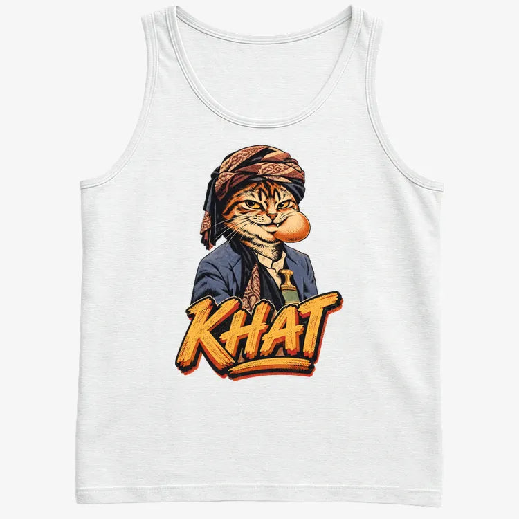 Yemeni Khat Cat-Men's Tank Top-White