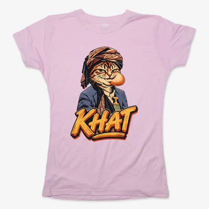 Yemeni Khat Cat-Women's T-Shirt-Soft Pink