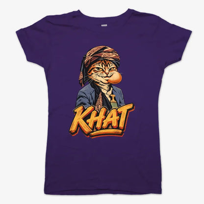 Yemeni Khat Cat-Women's T-Shirt-Violet