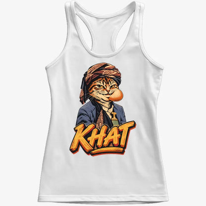 Yemeni Khat Cat-Women's Tank Top-Snow