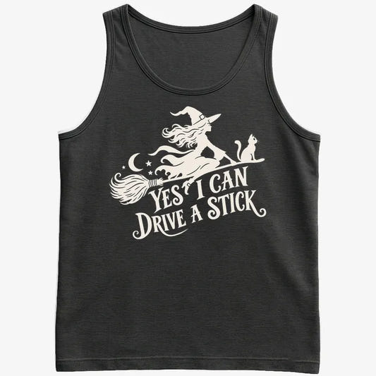 Yes I Can Drive A Stick-Men's Tank Top-Black