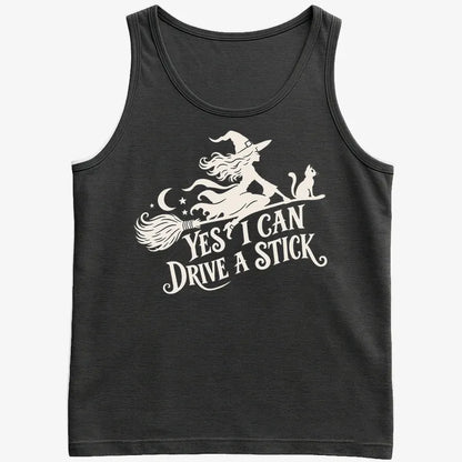 Yes I Can Drive A Stick-Men's Tank Top-Black