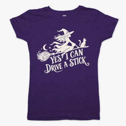 Yes I Can Drive A Stick-Women's T-Shirt-Violet
