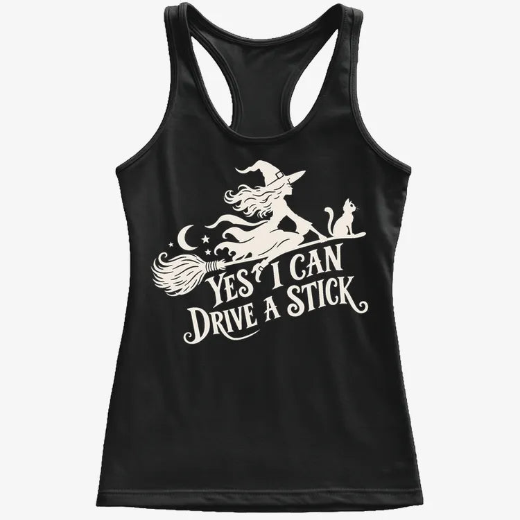 Yes I Can Drive A Stick-Women's Tank Top-Midnight