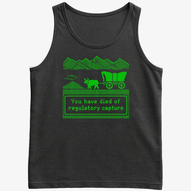 You Have Died of Regulatory Capture-Men's Tank Top-Black