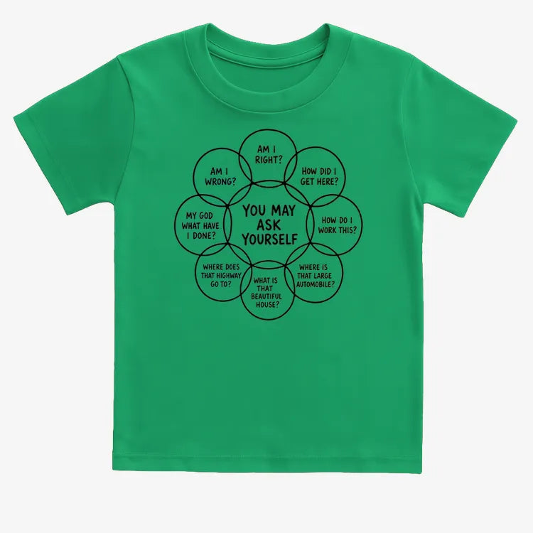 You May Ask Yourself-Kids T-Shirt-Green