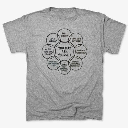 You May Ask Yourself-Men's T-Shirt-Gray Heather