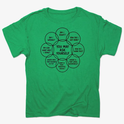 You May Ask Yourself-Men's T-Shirt-Kelly Green Heather