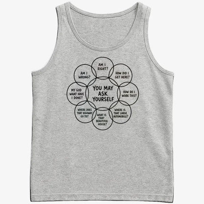 You May Ask Yourself-Men's Tank Top-Gray Heather