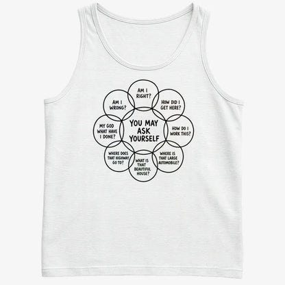 You May Ask Yourself-Men's Tank Top-White