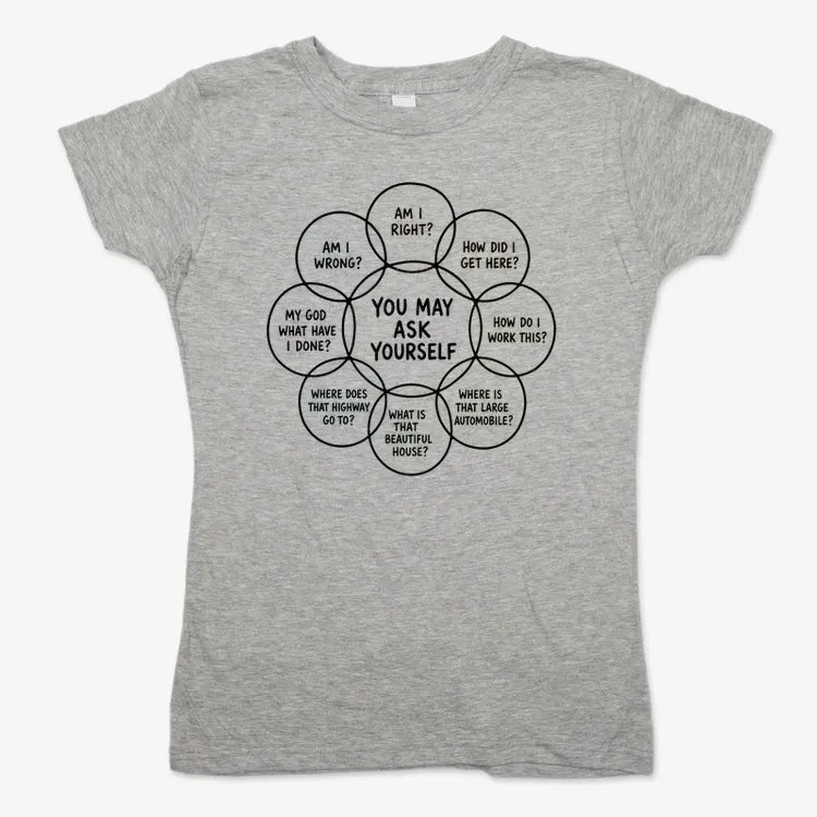 You May Ask Yourself-Women's T-Shirt-Gray Granite