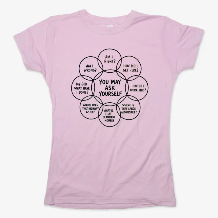 You May Ask Yourself-Women's T-Shirt-Soft Pink