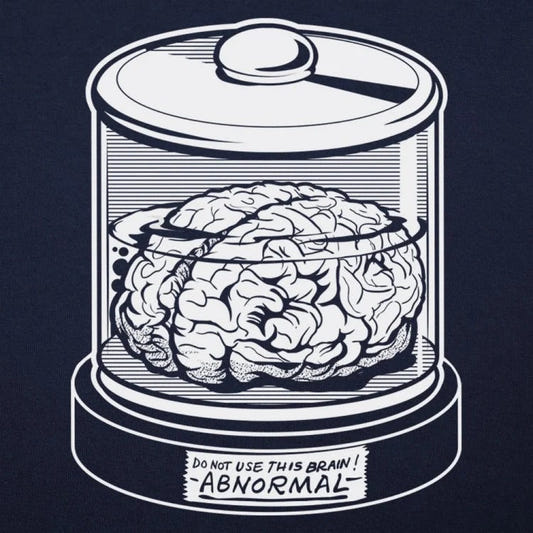 Abby Normal Abnormal Brain in a Jar graphic tee design
