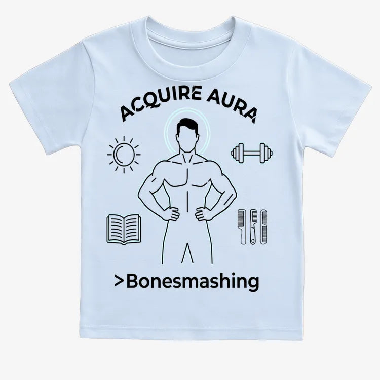 Aura of Strength Fitness Tee-Kids T-Shirt-Blue
