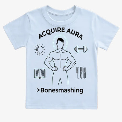 Aura of Strength Fitness Tee-Kids T-Shirt-Blue