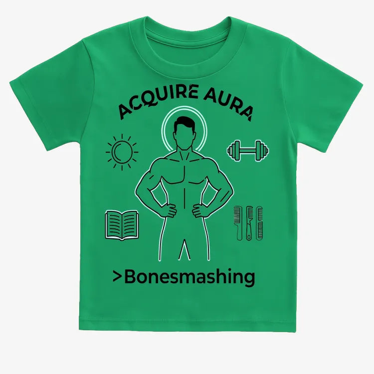 Aura of Strength Fitness Tee-Kids T-Shirt-Green
