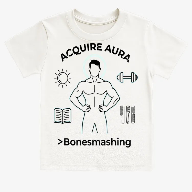 Aura of Strength Fitness Tee-Kids T-Shirt-White