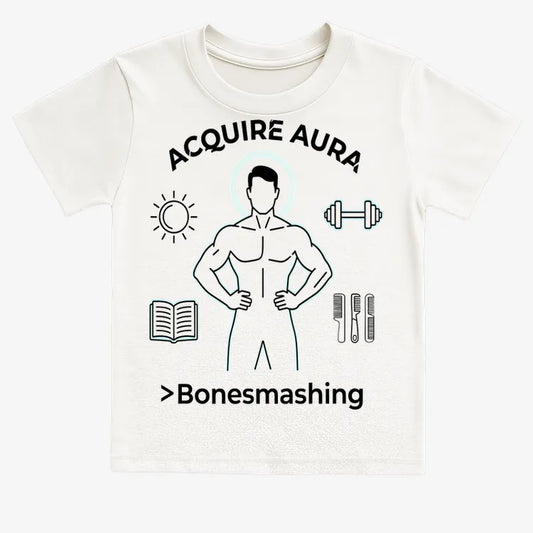 Aura of Strength Fitness Tee-Kids T-Shirt-White