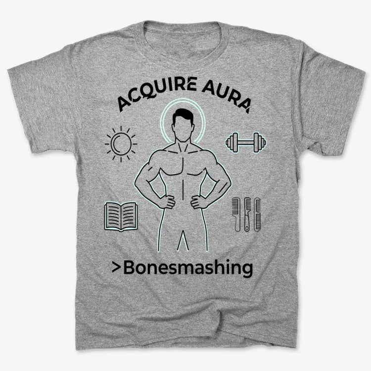 Aura of Strength Fitness Tee-Men's T-Shirt-Gray Heather