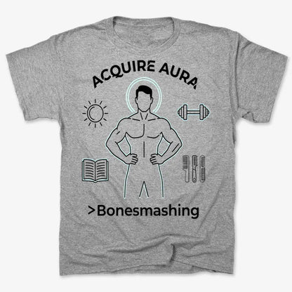 Aura of Strength Fitness Tee-Men's T-Shirt-Gray Heather