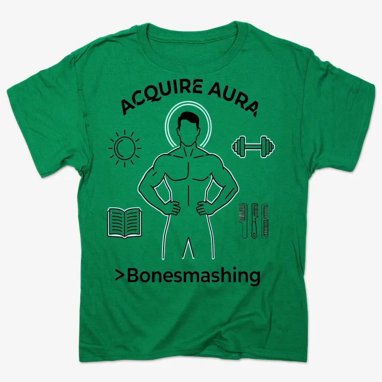 Aura of Strength Fitness Tee-Men's T-Shirt-Kelly Green Heather