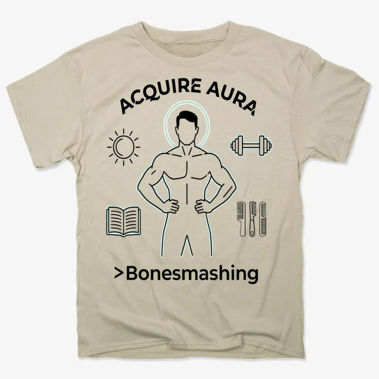 Aura of Strength Fitness Tee-Men's T-Shirt-Sand