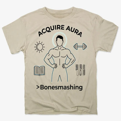 Aura of Strength Fitness Tee-Men's T-Shirt-Sand