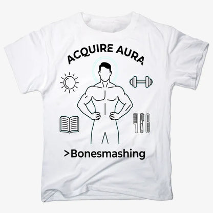 Aura of Strength Fitness Tee-Men's T-Shirt-White
