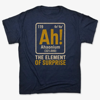 Ah! The Element of Surprise-Men's T-Shirt-Navy Blue