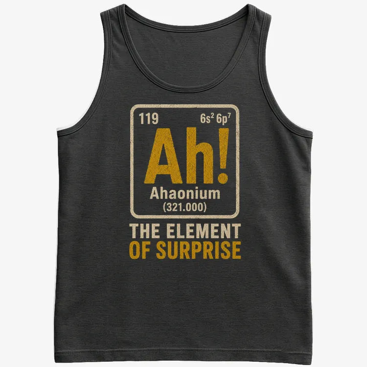 Ah! The Element of Surprise-Men's Tank Top-Black
