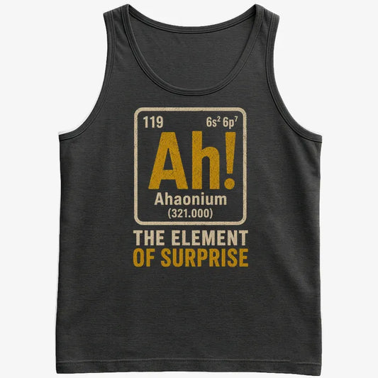 Ah! The Element of Surprise-Men's Tank Top-Black