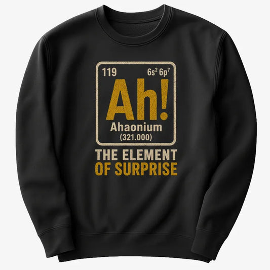 Ah! The Element of Surprise-Sweater-Black
