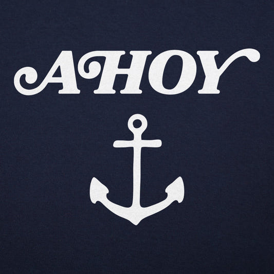 Ahoy Nautical Anchor Design graphic tee design