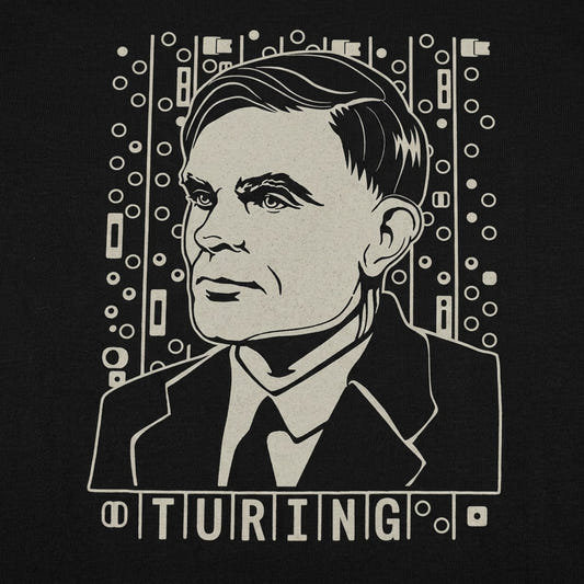 Alan Turing Tribute Portrait detail