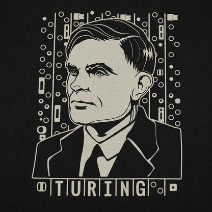 Alan Turing Tribute Portrait detail