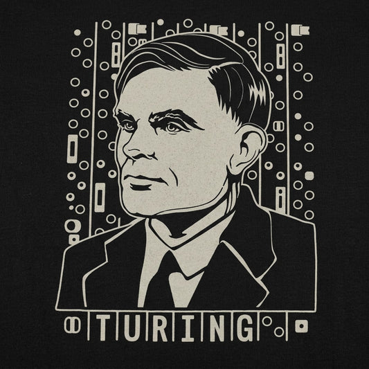 Alan Turing Tribute Portrait detail