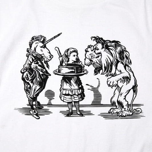Alice And Unicorn With Lion detail
