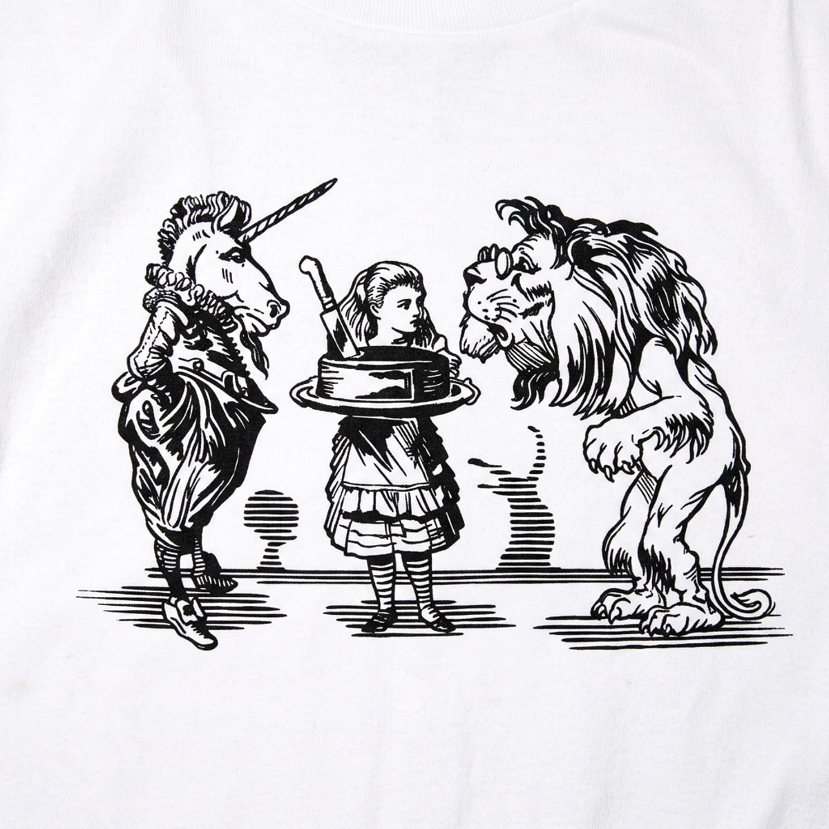 Alice And Unicorn With Lion detail
