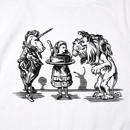 Alice And Unicorn With Lion detail