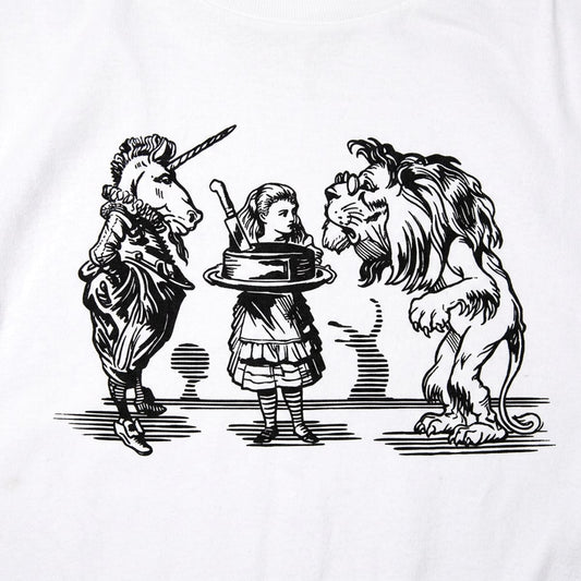 Alice And Unicorn With Lion detail
