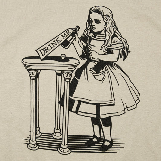 Alice Drink Me Bottle Wonderland Illustration detail