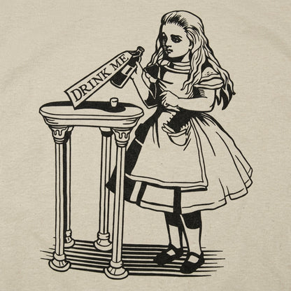 Alice Drink Me Bottle Wonderland Illustration detail