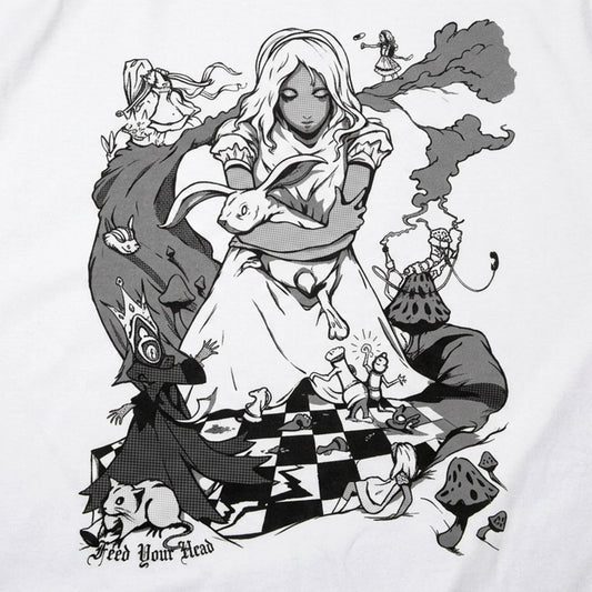 Alice In Wonderland with White Rabbit and Mad Hatter detail