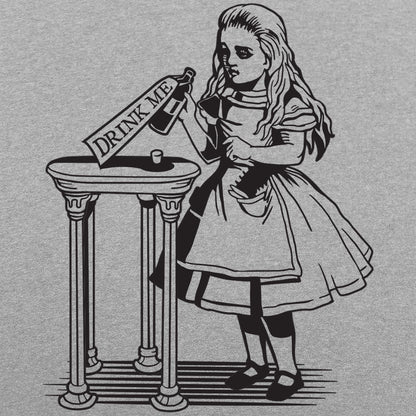 Alice Drink Me Bottle Wonderland Illustration