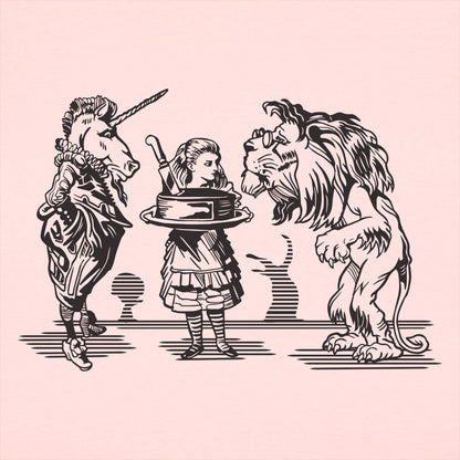 Alice And Unicorn With Lion
